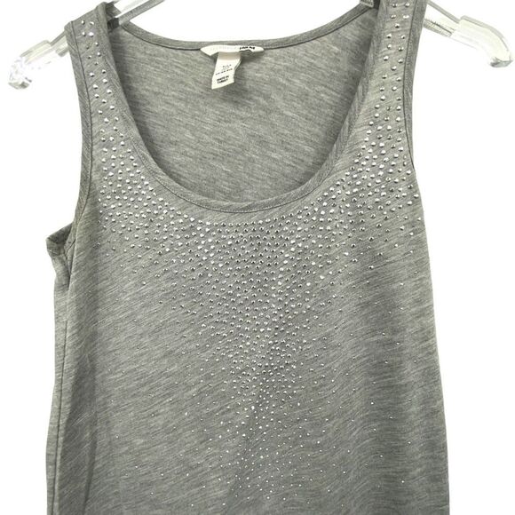 H&M Women’s Sequin Tank, Gray, Size S - Picture 3 of 8